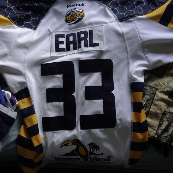 Minnesota Swarm David Earl game worn/signed jersey - Picture 1 of 8